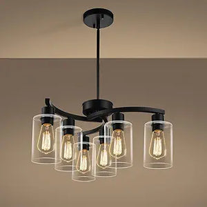 Farmhouse Black Chandelier,