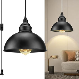 Plug in Pendant Light, 15FT Hanging Lights