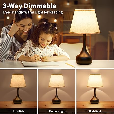 ONEWISH Touch Bedside Lamp