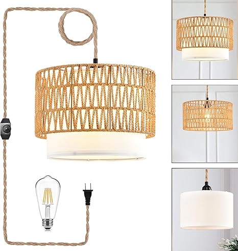 Boho Plug in Pendant Light