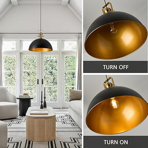 12 Inch Black Farmhouse Pendant Lights