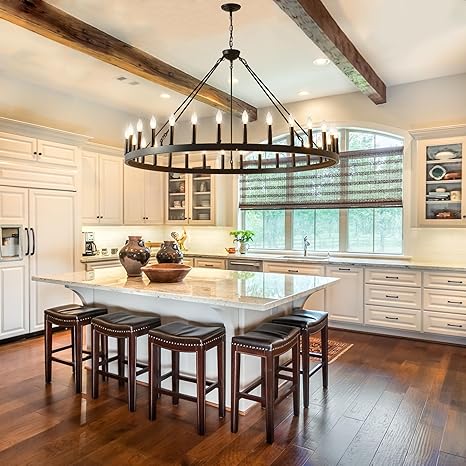 53 Inch Large Farmhouse Wagon Wheel