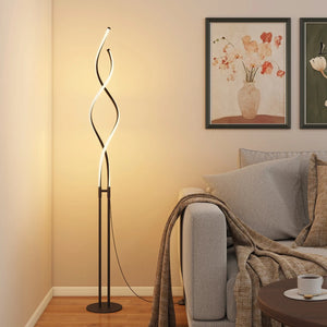 LED Floor Lamp Modern Spiral