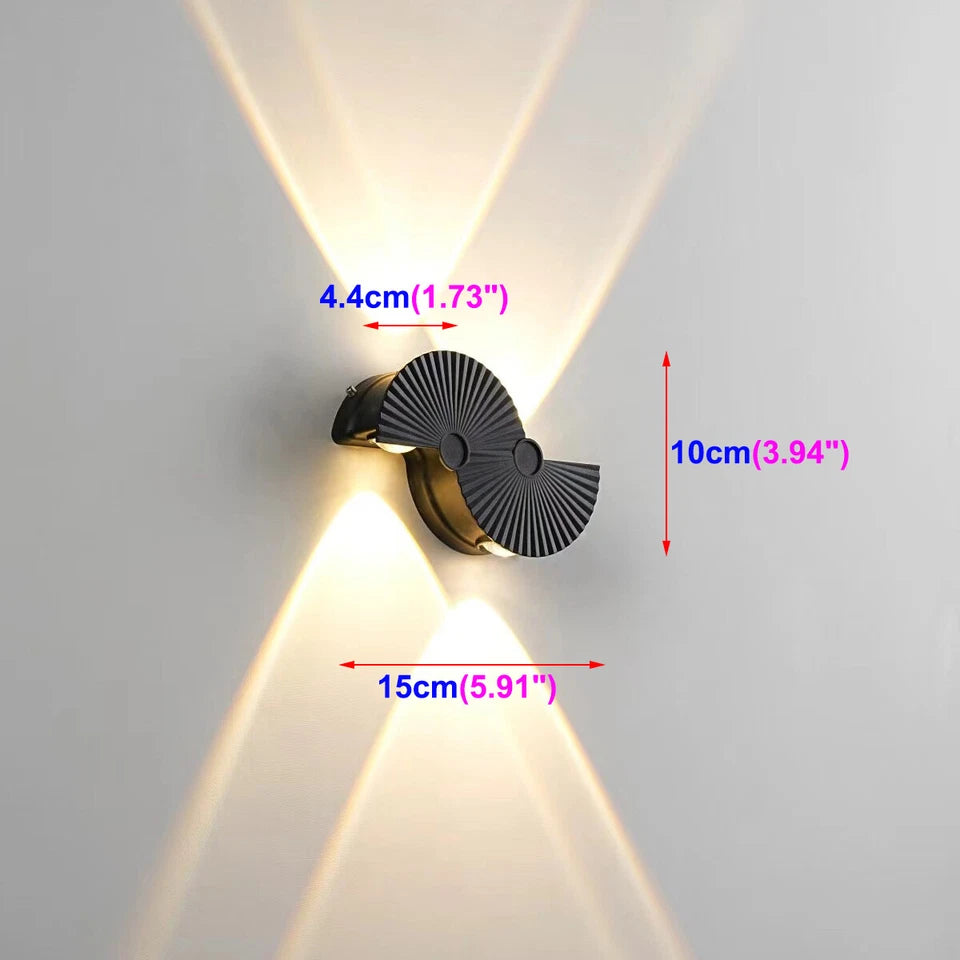 2Pcs COB LED Outdoor Wall Light