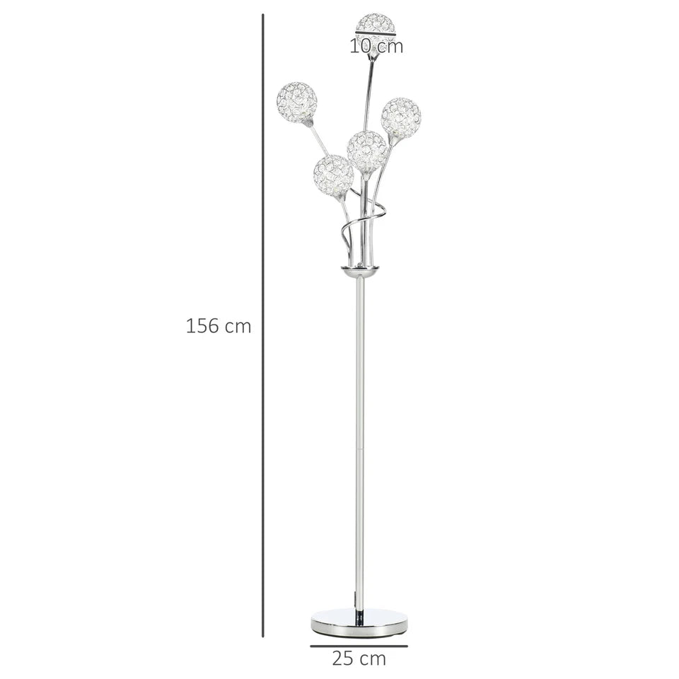 HOMCOM Modern Floor Lamp