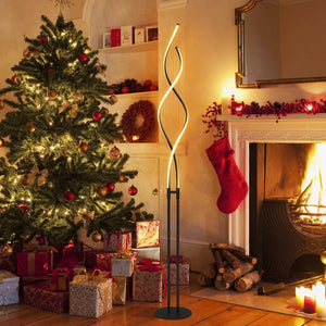LED Floor Lamp Modern Spiral